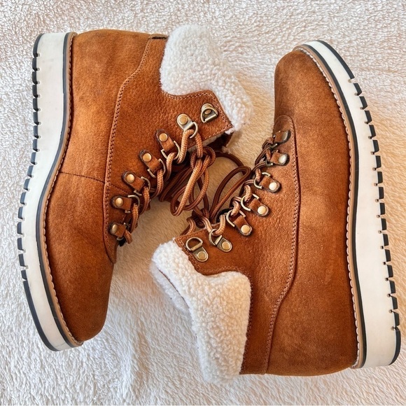 WHITE MOUNTAIN COZY SHERPA HIKING ANKLE BOOTS SIZE 7.5 EUC - Picture 3 of 11